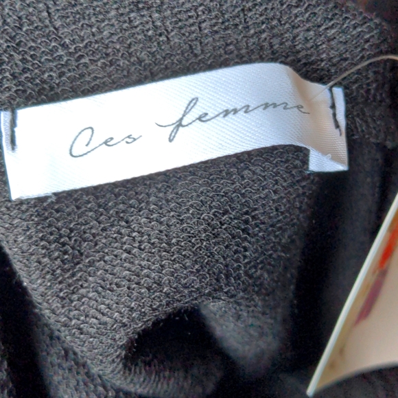 L Women's Cowl Neck with Buttons Cozy Shirt - Picture 6 of 8